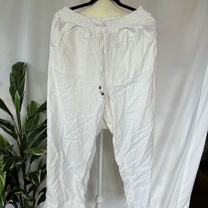 Beau/Dawson white linen pants XL